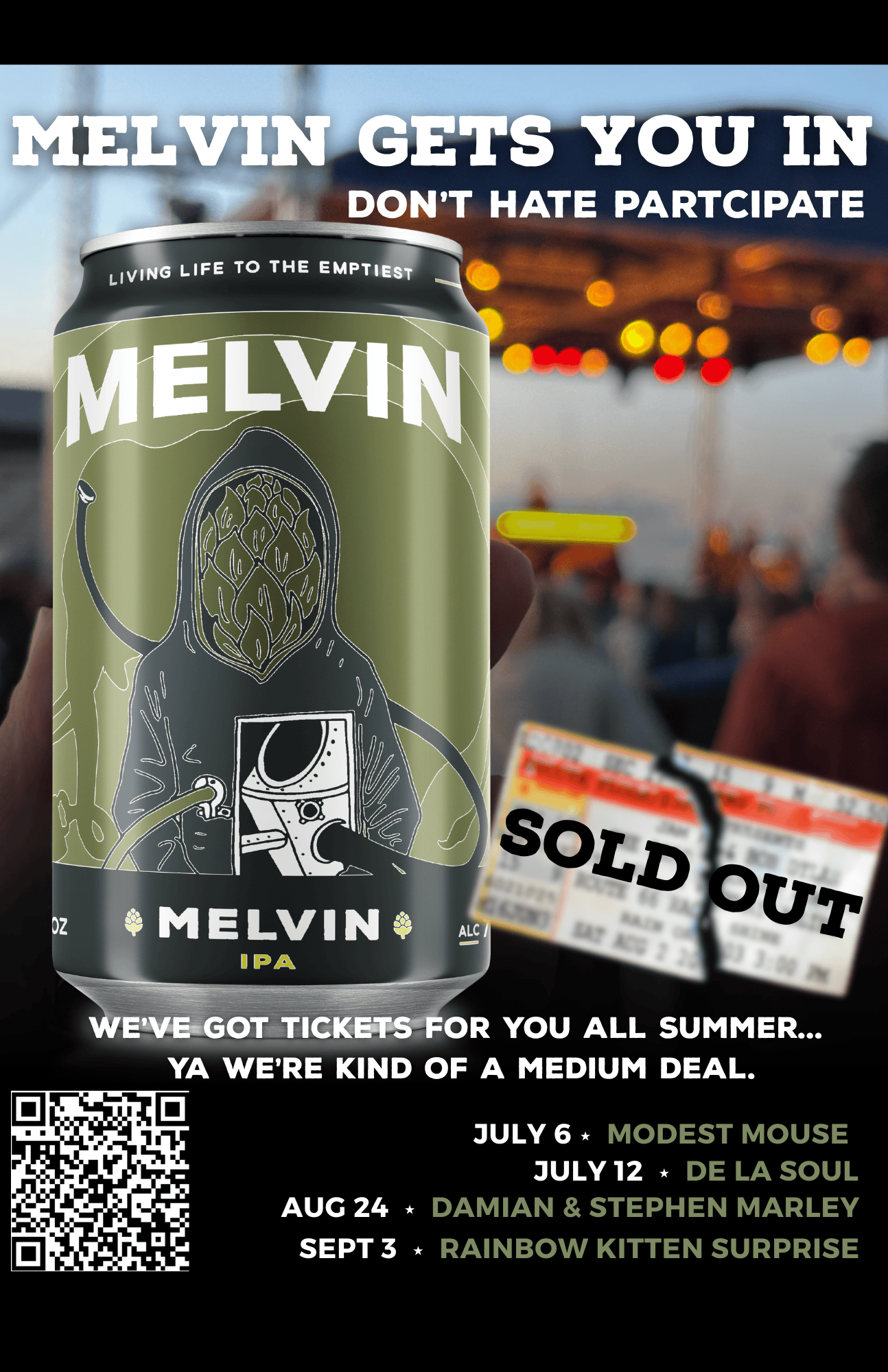 Melvin gets you in promo.
